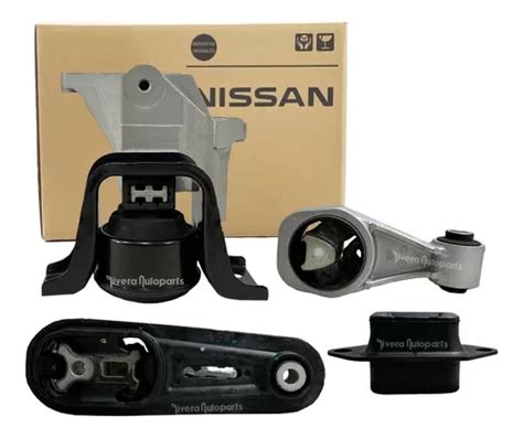 Kit Soportes Motor Original Nissan Sentra 2013 2014 2015 Meses Sin