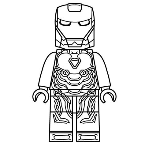 Lego Iron Man 2 Coloring Page - Free Printable Coloring Pages for Kids