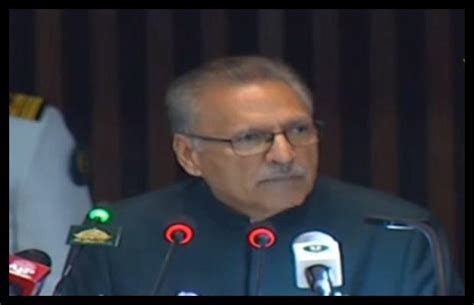 President Alvi Addresses Special Joint Session Of The Parliament