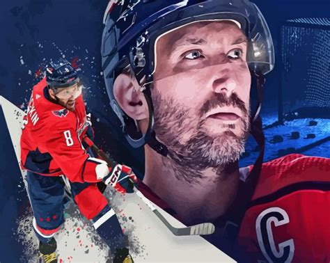 Alexander Ovechkin Poster - Paint By Numbers - PaintingByNumbers