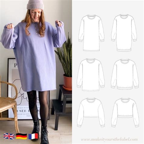 IThinksew Patterns And More Oversized Sweater PDF Sewing Pattern