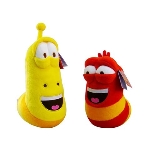 10cm Larva Plush Toys Yellow Insect Red Insect Hot Cartoon Larva Toys