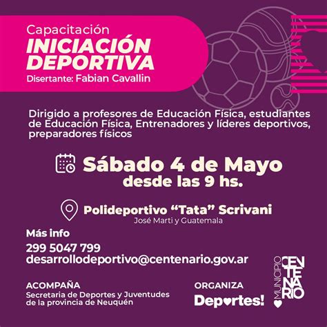 La Subsecretar A De Deportes Invita A La Comunidad A Participar De Una