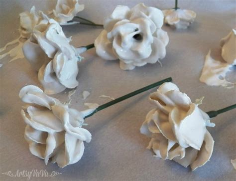 DIY Faux Porcelain Flowers From Plaster Of Paris | Hometalk