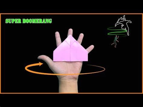 SUPER BOOMERANG PAPER PLANE that flies Far and flies High Multiple ...