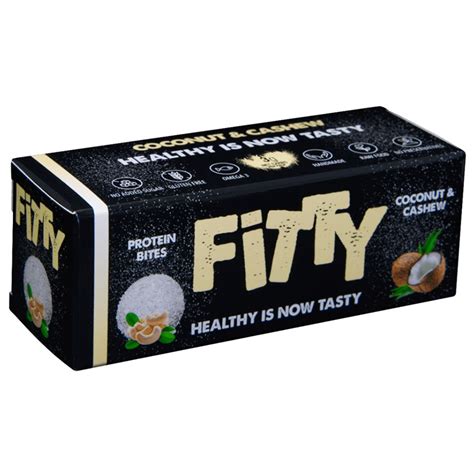 Протеинови Хапки FiTTY с Кокос и Кашу без Захар и Глутен с цена 6.99 лв ...