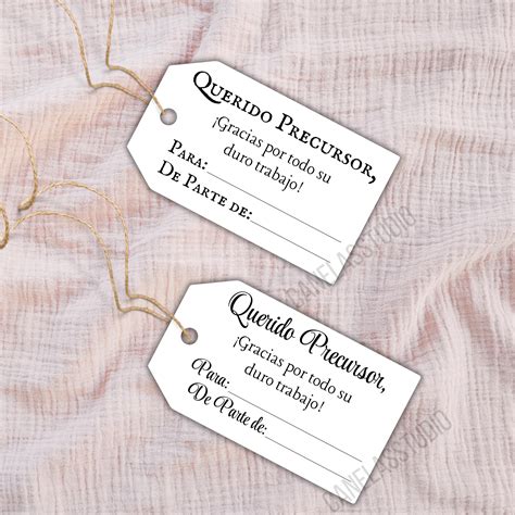 Jw Etiquetas Imprimibles Spanish Printable Pioneer Gift Tags Thank