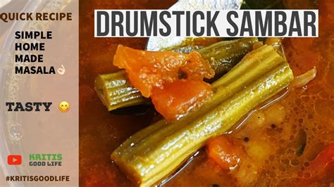 Drumstick Sambar Recipe L Murungakkai Sambar L Nuggekai Sambar L