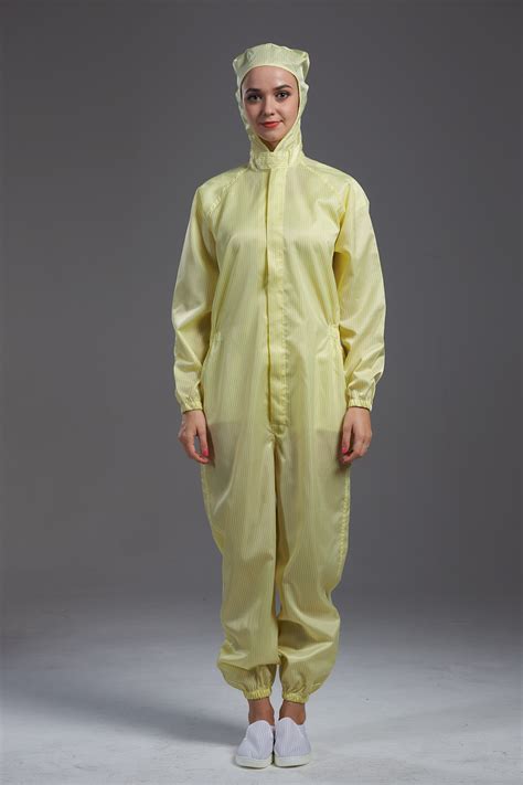 Autoclavable Anti Static Garments Class Clean Room Jumpsuit Ce