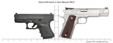 Glock G Gen Vs Dan Wesson Pm Size Comparison Handgun Hero