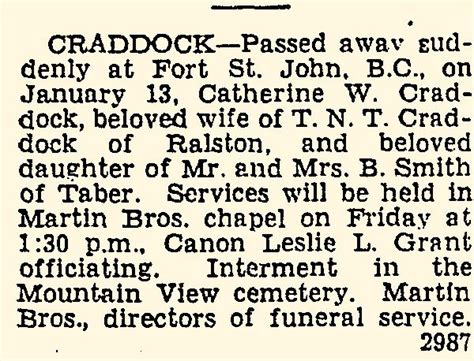 Catherine Waterton Smith Craddock Memorial Find A Grave