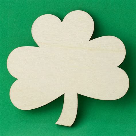 Unfinished Wood Shamrock Cutout All Wood Cutouts Wood Crafts