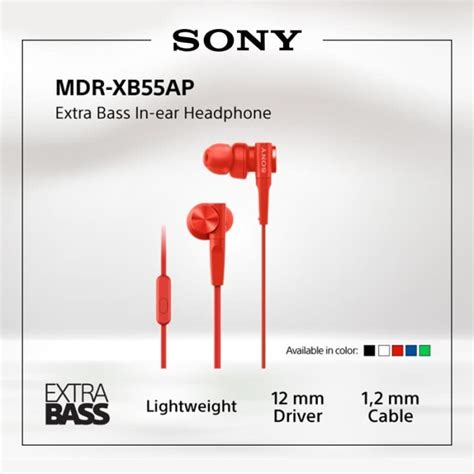 Jual Sony Mdr Xb Ap Red Extra Bass Earphone Xb Ap Xb Ap Ap