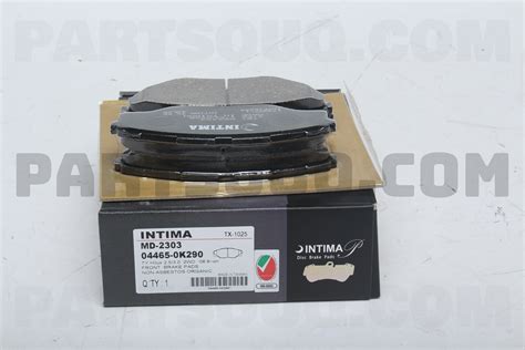 Pad Kit Disc Brake Front K Toyota Parts Partsouq