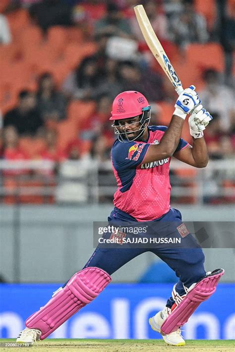 rajasthan royals captain sanju samson plays  shot   indian