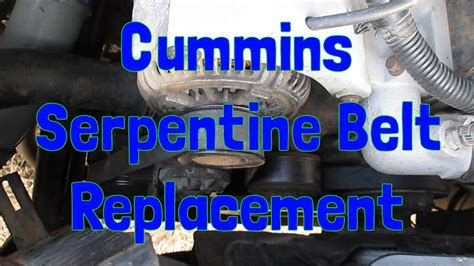 Serpentine Belt Diagram For Cummins L Dodge