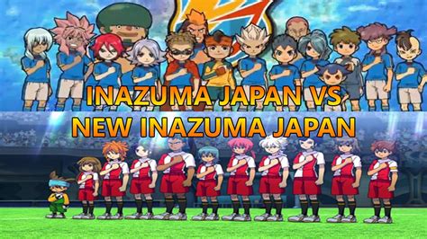 Inazuma Japan Vs New Inazuma Japan Inazuma Eleven Go Chrono Stones