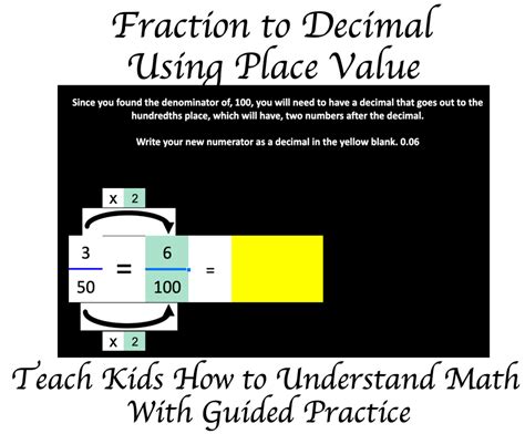 Fraction Decimal And Percent Conversion Tutorial Math In A Snap