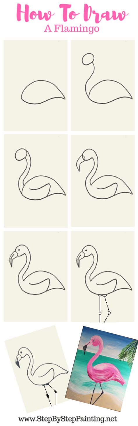 How To Draw A Flamingo - Easy Step By Step Drawing Tutorial