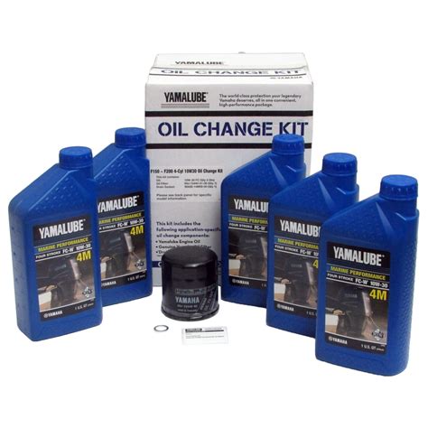 Yamaha New OEM F150 F200 10W30 Oil Change Kit Yamalube LUB MRNMR KT