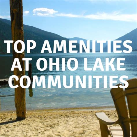 Top Amenities to Have in Your Ohio Lakefront Community