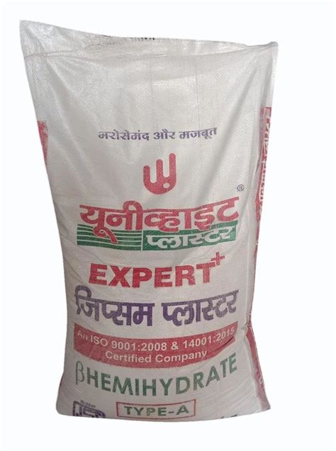 Uniwhite Gypsum Plaster Packaging Size Kg Pp Bag At Rs Bag In