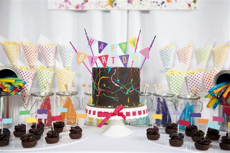 Little Artist Rainbow Birthday Party — Mint Event Design