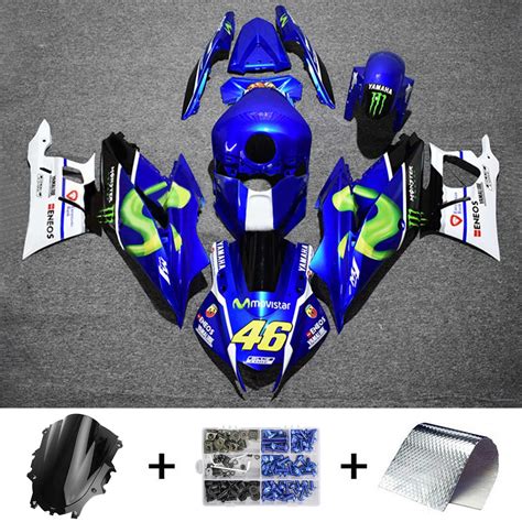 Amotopart Yamaha 2019 2021 Yzf R3yzf R25 Blackandblue Style3 Fairing Ki