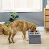 Pawhut Comedero Elevado Para Perros Medianos Con Cuencos De Ml