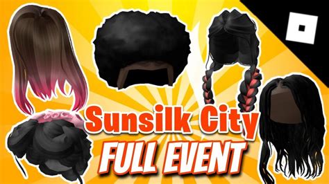 Event How To Get ALL ITEMS In Sunsilk City Event On Roblox Sunsilk