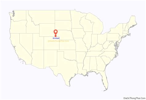 Map of Kimball County, Nebraska - Thong Thai Real