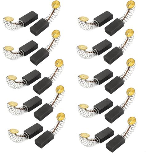 Uxcell 10 Pairs 14mm X 7mm X 5mm CB56 Carbon Brushes For Electric Drill