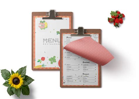 Food Restaurant PSD Menu Template 99Effects