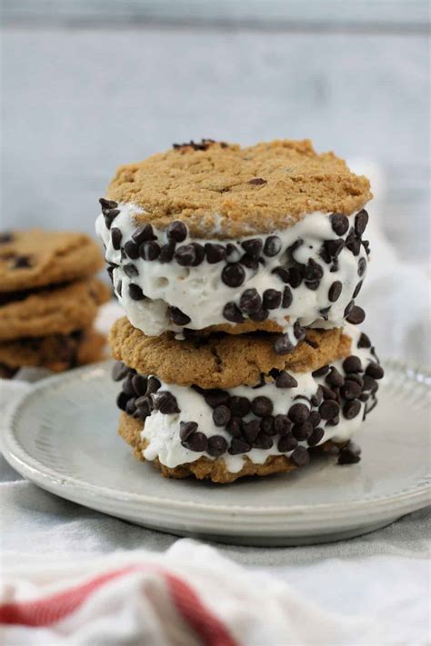 Ice Cream Cookie Sandwiches Gluten Free Vegan The Pretty Bee