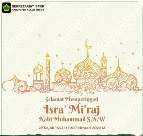 Setwan Selamat Memperingati Isra Mi Raj Nabi Muhammad Saw H M