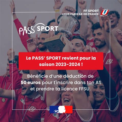 Le Pass Sport Aide De 50€ Ligue Paris Ile De France