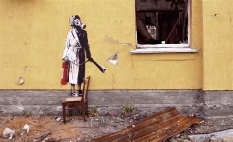 Banksy's War Art In Ukraine - Live and Let's Fly