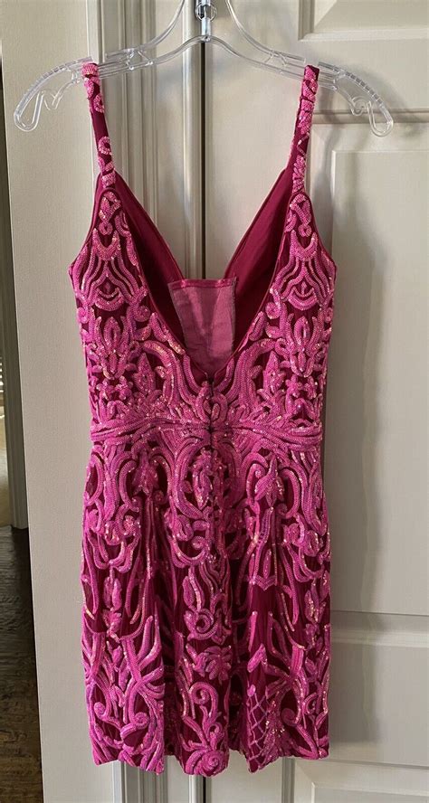 Ashley Lauren Homecoming Cocktail Party Dress Pink Bu… Gem