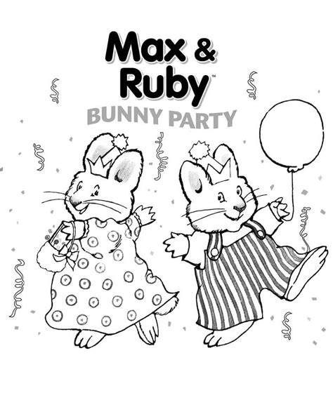 Max and Ruby Coloring Page - Free Printable Coloring Pages for Kids