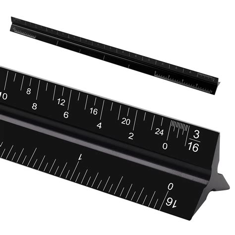 Buy 12 Architectural Scale Ruler Aluminum Scale Triangular Ruler