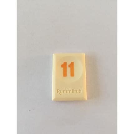 Tuile Chiffre 11 Onze Orange Rummikub Le Rami Des Chiffres Jeu Voyage