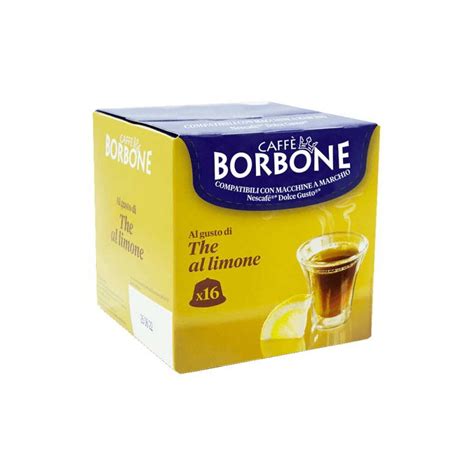 16 capsule tè al limone Borbone compatibili dolce gusto