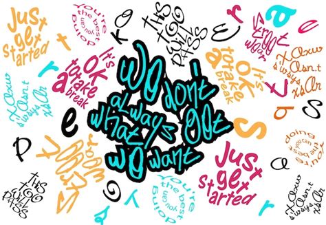 Premium Vector Art Graffiti Wall Slogan Pattern With Neon Color Dry