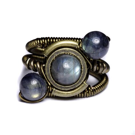 Steampunk Jewelry Labradorite Ring With Spectrolite Flickr