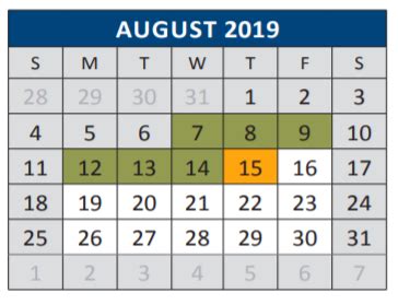 Mckinney High School - School District Instructional Calendar - Mckinney Isd - 2019-2020