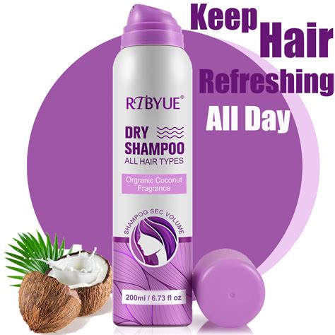 RTBYUE Waterless Dry Hair Shampoo Spray with Collagen for Natural Fresh ...