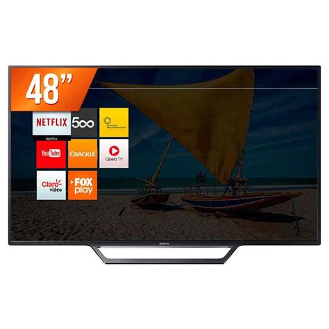 Smart TV LED 48 Full HD Sony KDL 48W655D HDMI 2 USB Wi Fi Integrado