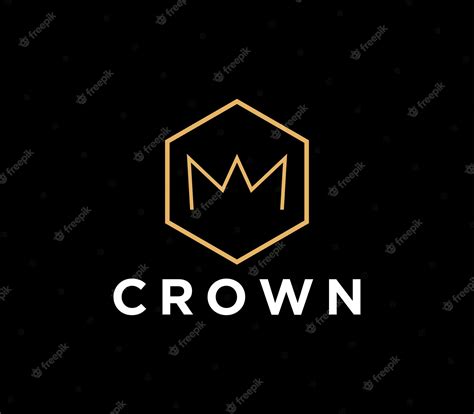 Premium Vector | Simple crown logo design template