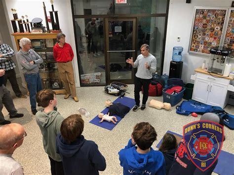 DCFD Holds Training On CPR AED Certification Dunn S Corners Fire