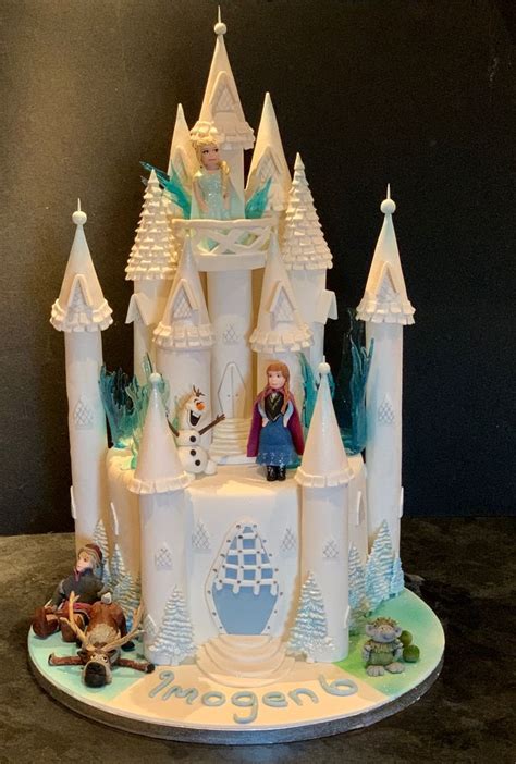 Pin by Debbie Carter on Frozen castle cake | Frozen castle cake ...